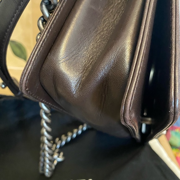 Boy Flap Bag Fur with Leather Old Medium - Picture 8 of 12